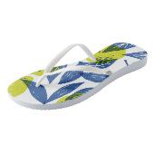 レモングリーンパターン ビーチサンダル (アングル)