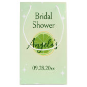 レモングリーンブライダルシャワー抱き枕 スモールペーパーバッグ (裏面)