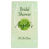 レモングリーンブライダルシャワー抱き枕 スモールペーパーバッグ (正面)