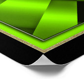 レモングリーンブラックスピードトンネル ポスター (角)