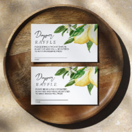 レモングリーンベビーおむつラッフルエンクロージャカード エンクロージャーカード