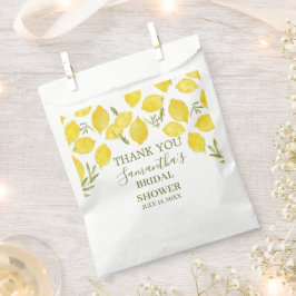 レモングリーンリーイタリアンイエローオリーブブライダルシャワー フェイバーバッグ