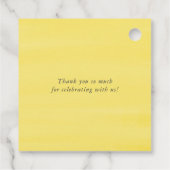 レモングリーンリース結婚シャルボードサンキュー フェイバータグ (裏面)