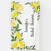 レモングリーンリー金ゴールドブライダルシャワー 横断幕 (縦)