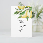 レモングリーン結婚リーの表番号 招待状 (スタンド正面)