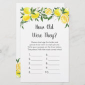 レモングリーン金ゴールド彼らは何歳だったブライダルゲーム (正面/裏面)