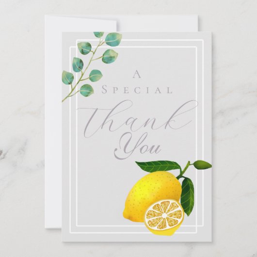 レモングレーサンキュー サンキューカード (正面)