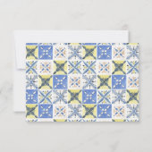 レモングローブイタリアンインスパイアーのカントリー結婚サイド 出欠カード (裏面)