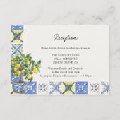 レモングローブイタリアンカントリーサイドウェディングレセプション エンクロージャーカード (正面)