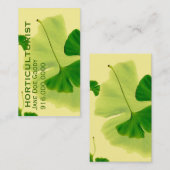 レモングローブエレガンス：イチョウ離れの花 名刺 (正面/裏面)