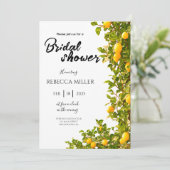 レモングローブロマンスブライダルシャワー招待 招待状 (スタンド正面)