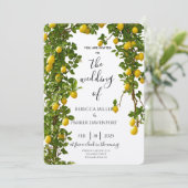 レモングローブロマンス結婚式招待状 招待状 (スタンド正面)