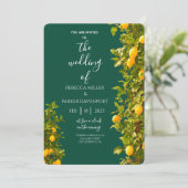 レモングローブロマンス結婚式招待状 招待状 (スタンド正面)
