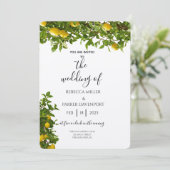 レモングローブロマンス結婚式招待状 招待状 (スタンド正面)