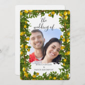 レモングローブロマンス結婚式招待状 招待状 (正面/裏面)