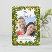 レモングローブロマンス結婚式招待状 招待状 (スタンド正面)