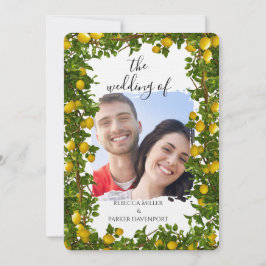 レモングローブロマンス結婚式招待状 招待状
