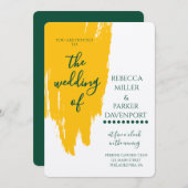 レモングローブロマンス結婚式招待状 招待状 (正面/裏面)