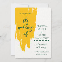 レモングローブロマンス結婚式招待状