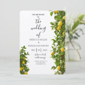 レモングローブロマンス結婚式招待状 招待状 (スタンド正面)
