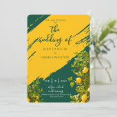 レモングローブロマンス結婚式招待状 招待状 (スタンド正面)