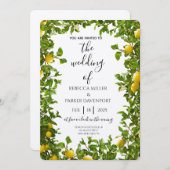レモングローブロマンス結婚式招待状 招待状 (正面/裏面)