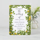 レモングローブロマンス結婚式招待状 招待状 (スタンド正面)