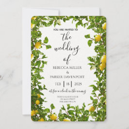 レモングローブロマンス結婚式招待状 招待状