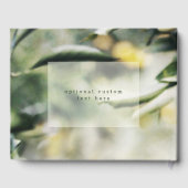 レモングローブ |黄モダン色と緑の夏結婚の夏 ゲストブック (裏面)