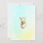 レモンケーキウォーターカラー誕生日ブランチ 招待状 (裏面)