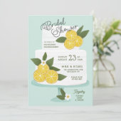 レモンケーキブライダルシャワー招待 招待状 (スタンド正面)