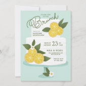 レモンケーキブランチ招待状 招待状 (正面)