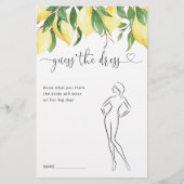 レモンゲットザドレスブライダルシャワーゲーム (正面)