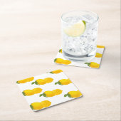 レモンコースター スクエアペーパーコースター (インサイチュ)