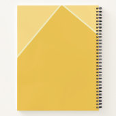 レモンサマーイエロー名モダンかわいい名前を追加おもしろい ノートブック (裏面)