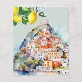 レモンサマーイタリアンブライダルシャワーレシピカード (裏面)