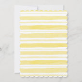 レモンサマーエレガントブライダルシャワーの招待状 招待状 (裏面)