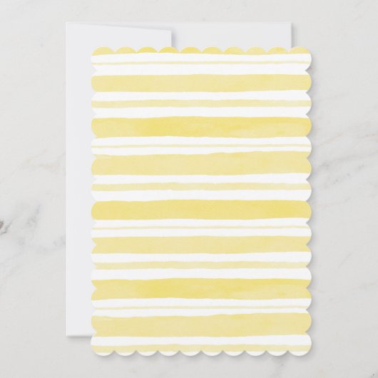 レモンサマーエレガントブライダルシャワーの招待状 招待状 (裏面)