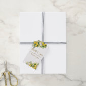 レモンサマーエレガントモダンブライダルシャワー ギフトタグ (より糸付き)