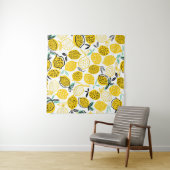 レモンサマーデザインヴィンテージイラストレーション タペストリー (インサイチュ(横))