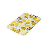 レモンサマーデザインヴィンテージイラストレーション バスマット (アングル)
