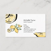 レモンサマートロピカルシトラスモダンガーリーイベント 名刺 (裏面)