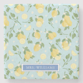 レモンサマーフルーツパーソナライズされたストーンコースター ストーンコースター