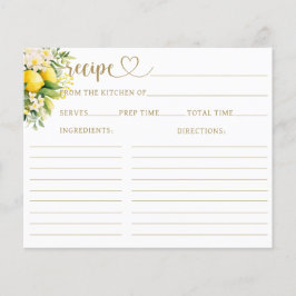 レモンサマーモダンエレガントブライダルシャワーレシピ