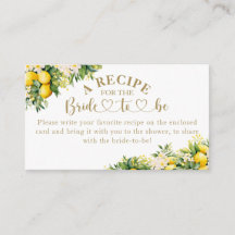 レモンサマーモダンエレガントブライダルシャワーレシピ