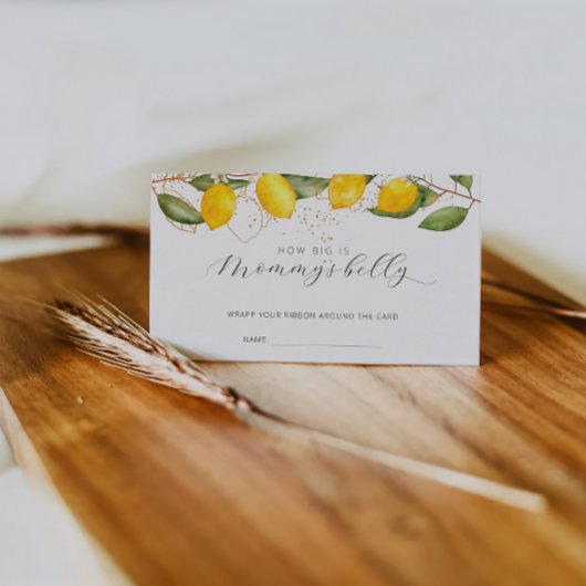 レモンサマーモミーのお腹のチケット エンクロージャーカード