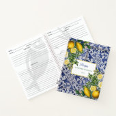 レモンサマー地中海のポルトガルタイルレシピ ノートブック (内部)