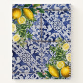 レモンサマー地中海のポルトガルタイルレシピ ノートブック (裏面)