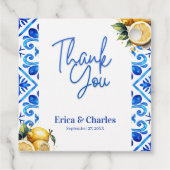 レモンサンキューイタリアンユー結婚式の引き出物 フェイバータグ (裏面)