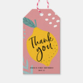 レモンサンキューユーメッセージカード ギフトタグ (正面)